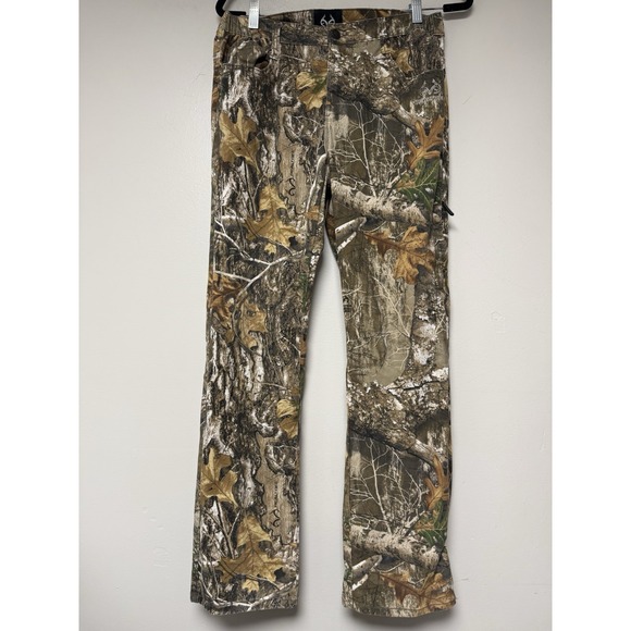 Real tree Baggy Y2K Women's Camo Cargo Pants Size Small  Grunge Dark - Picture 1 of 7